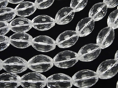 [Video] Crystal AAA Faceted Rice 18x13x13mm half or 1strand beads (aprx.14inch/34cm)