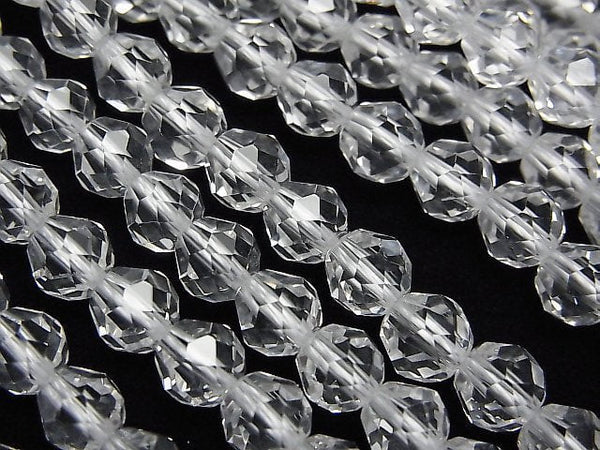 Crystal Quartz, Drop Gemstone Beads