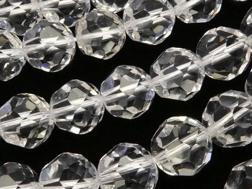 Crystal Quartz, Drop Gemstone Beads