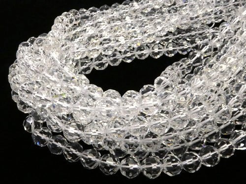 [Video] High Quality! Crystal AAA Faceted Drop 10x10x10mm half or 1strand beads (aprx.15inch / 37cm)