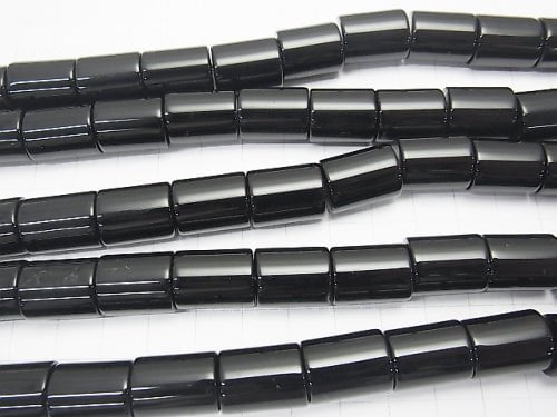Onyx cylinder (Tube) shape 16x12x12mm half or 1strand beads (aprx.15inch/37cm)