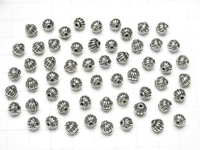 Silver 925 Design Beads 7x6x6mm 2pcs