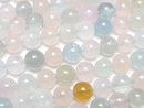 [Video] Beryl Mix (Multicolor Aquamarine) AAA Round 6mm Half or 1strand Beads (approx. 15 inches/38 cm)