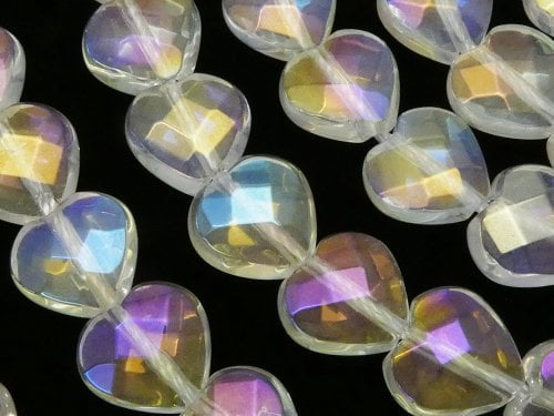 Flash Crystal, Heart Gemstone Beads