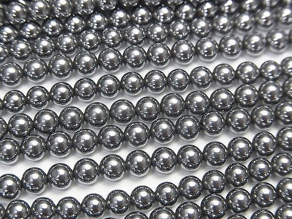 Round, Terahertz Gemstone Beads
