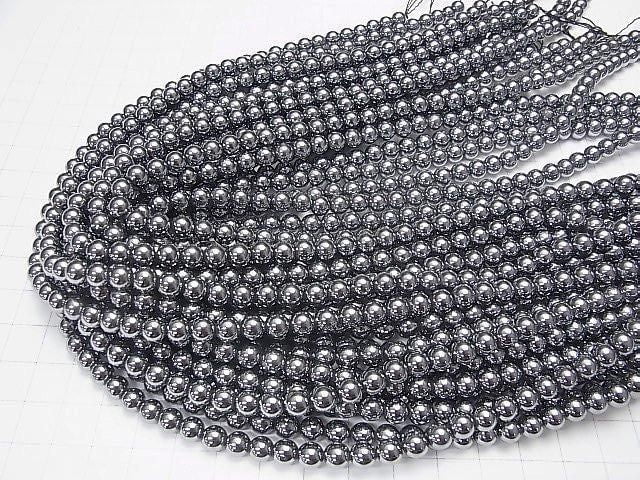 [Video] Terahertz Round 6mm 1-strand beads (approx. 15 inches/37 cm)