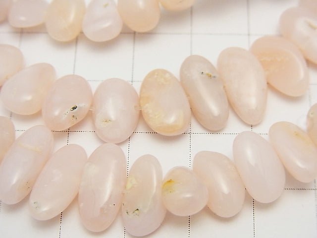 Pink Opal AA ++ Flat Nugget half or 1strand beads (aprx.15inch / 38cm)