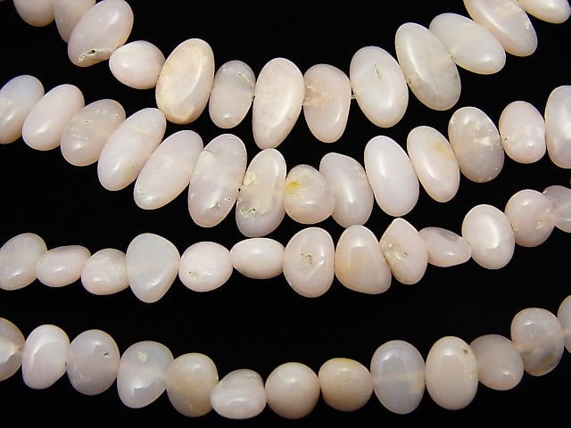 Pink Opal AA ++ Flat Nugget half or 1strand beads (aprx.15inch / 38cm)