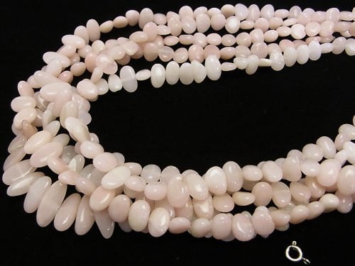 Pink Opal AA ++ Flat Nugget half or 1strand beads (aprx.15inch / 38cm)