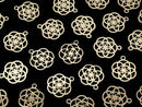 Metal parts Holy Charm [Seed of Life] 10mm Gold color 2pcs