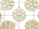 Metal parts Holy Charm [Flower of Life] 10mm Gold color 2pcs