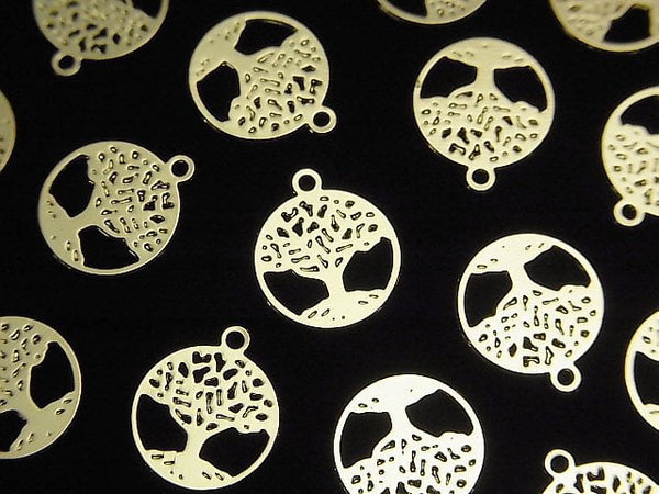 Metal parts Holy Charm [Tree of Life] 10mm Gold color 2pcs