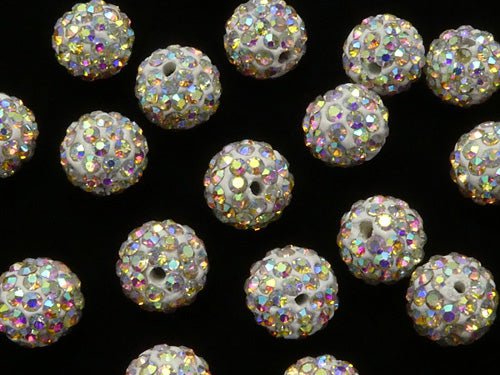 Rhinestone ball 8 mm [Rainbow] 10 pcs $4.79!