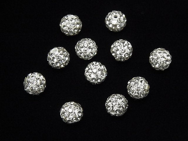 Rhinestone ball 8 mm [clear] 10 pcs $4.79!