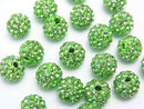 Rhinestone ball 8 mm [Peridot] 10 pcs $4.79!