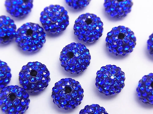 Rhinestone ball 8 mm [blue] 10 pcs $4.79!