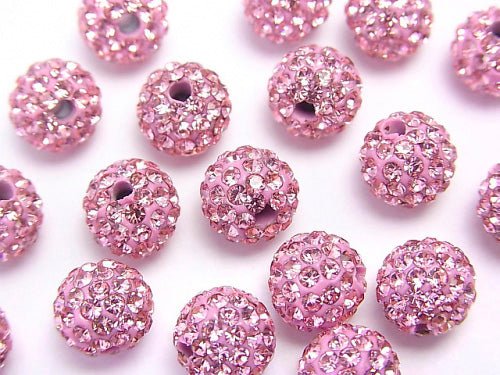 Rhinestone ball 8 mm [pink] 10 pcs $4.79!