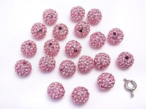 Rhinestone ball 8 mm [pink] 10 pcs $4.79!