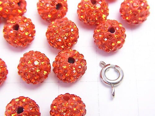 Rhinestone ball 8mm [Garnet] 10pcs $4.79!