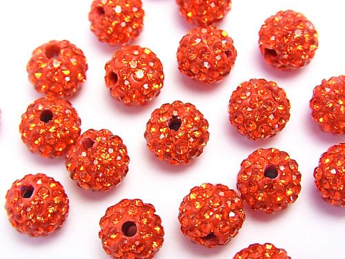 Rhinestone ball 8mm [Garnet] 10pcs $4.79!