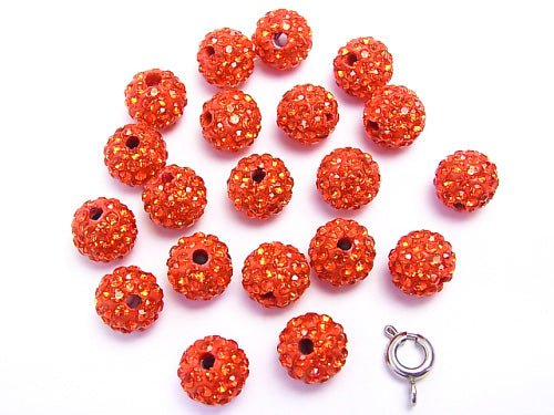 Rhinestone ball 8mm [Garnet] 10pcs $4.79!