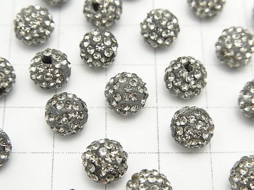 Rhinestone Ball Round 8mm [Silver] 10pcs