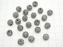 Rhinestone Ball Round 8mm [Silver] 10pcs