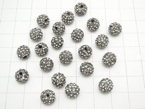 Rhinestone Ball Round 8mm [Silver] 10pcs