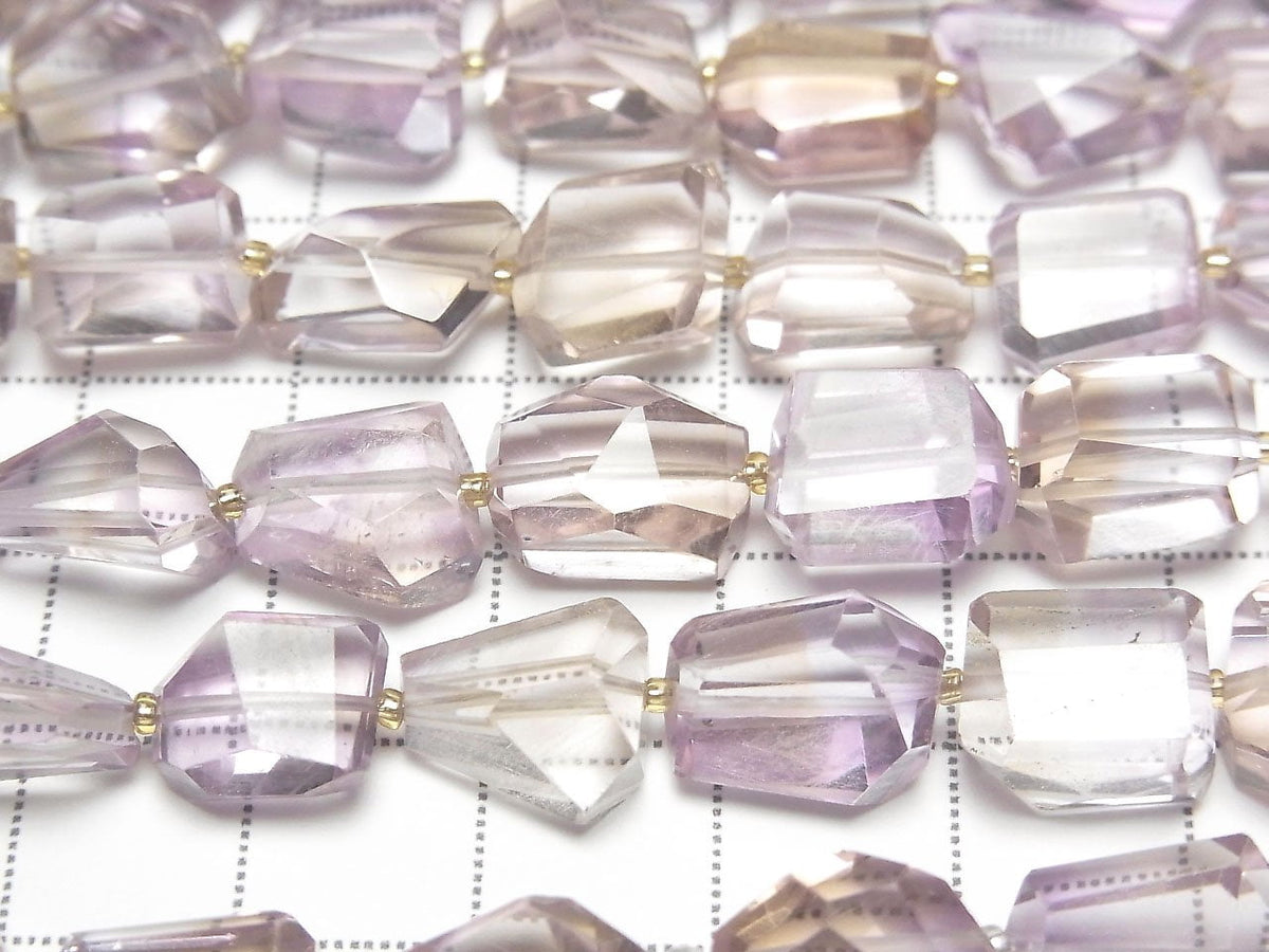 Perles 1 fil de pépites facettées d'Améthrine AAA de haute qualité (env. 7 pouces / 18 cm)
