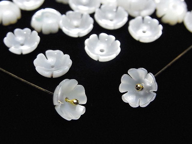 Flower, Mother of Pearl (Shell Beads) Pearl & Shell Beads