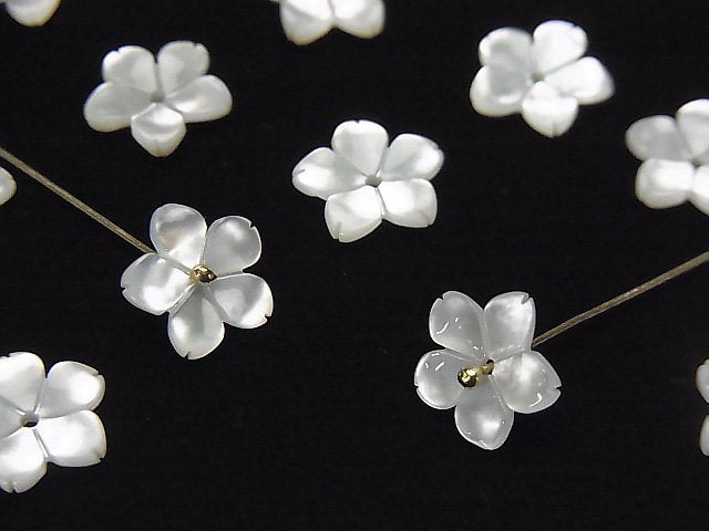 Flower, Mother of Pearl (Shell Beads) Pearl & Shell Beads