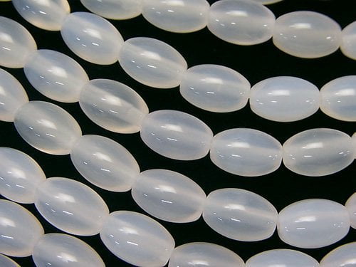 Chalcedony, Rice Gemstone Beads