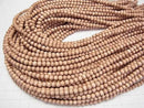 Rosewood Semi-Round 5mm 1-strand beads (approx. 15 inches/38 cm)