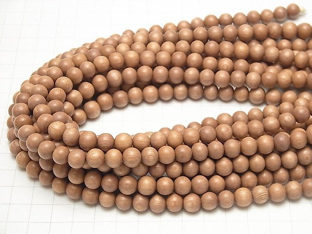 Rosewood Semi Round 8mm 1strand beads (aprx.15inch / 38cm)