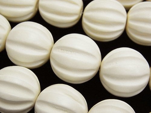 1strand $6.79! White Wood Carved Round 20mm 1strand (aprx.15inch / 38cm)