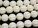 1strand $6.79! White Wood Carved Round 20mm 1strand (aprx.15inch / 38cm)