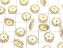 Metal Parts Rondelle 9 x 9 x 2 mm Gold Color (with CZ) 2 pcs $3.39!