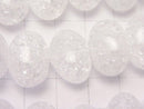 Cracked Crystal  Nugget 16x12x8mm half or 1strand beads (aprx.15inch/38cm)