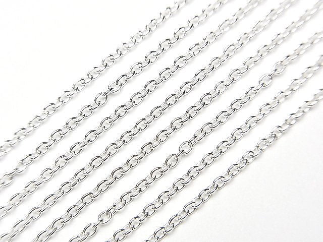 Silver925 Cable Chain 1.3mm Pure Silver Finish 10cm