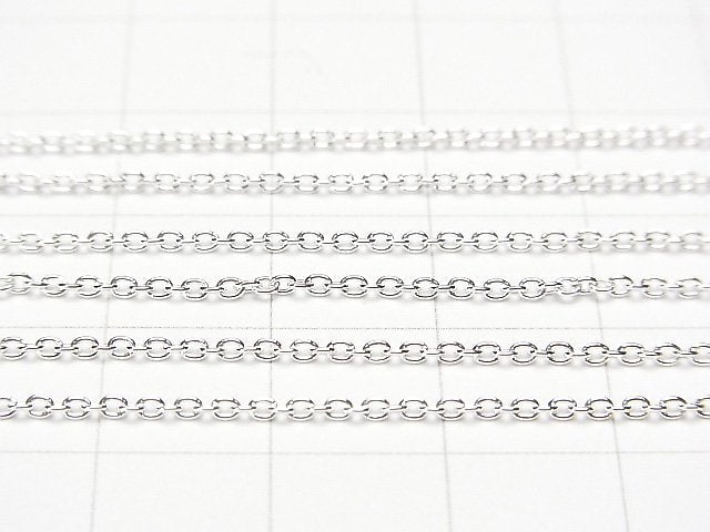 Silver925 Cable Chain 1.3mm Pure Silver Finish 10cm