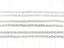 Silver925 Cable Chain 1.3mm Rhodium Plated 10cm