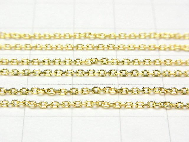Silver925 Cable Chain 1.5mm 18KGP 10cm