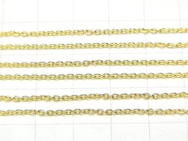 Silver925 Cable Chain 1.5mm 18KGP 10cm