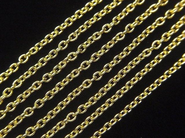 Silver925 Cable Chain 2mm 18KGP 10cm