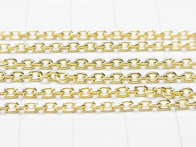Silver925 Cable Chain 2.3mm 18KGP 10cm