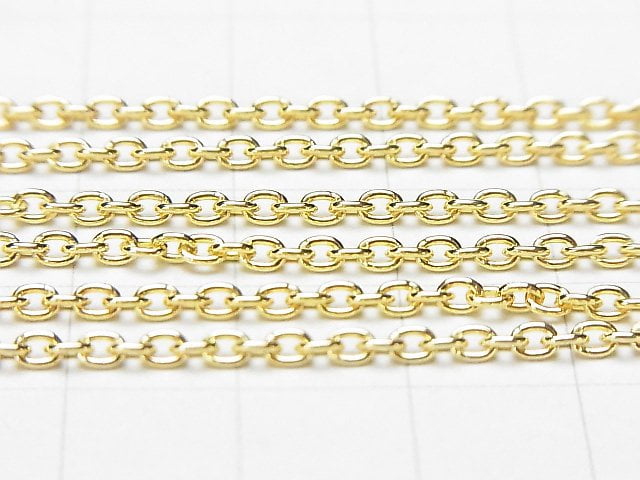 Silver925 Cable Chain 2.3mm 18KGP 10cm