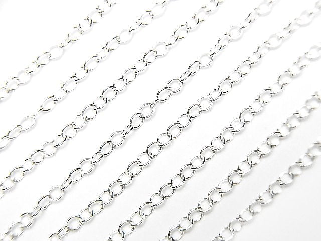 Silver925 Long Cable Chain 1.8mm Pure Silver Finish 10cm