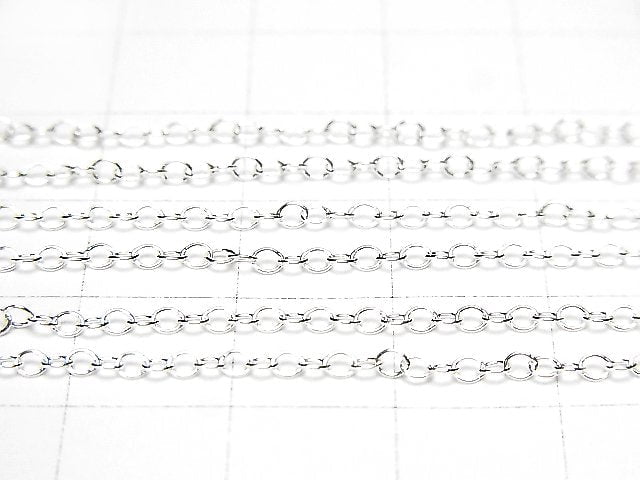 Silver925 Long Cable Chain 1.8mm Pure Silver Finish 10cm