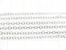 Silver925 Long Cable Chain 1.8mm Rhodium Plated 10cm