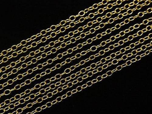 Silver925 Long Cable Chain 1.8mm 18KGP 10cm